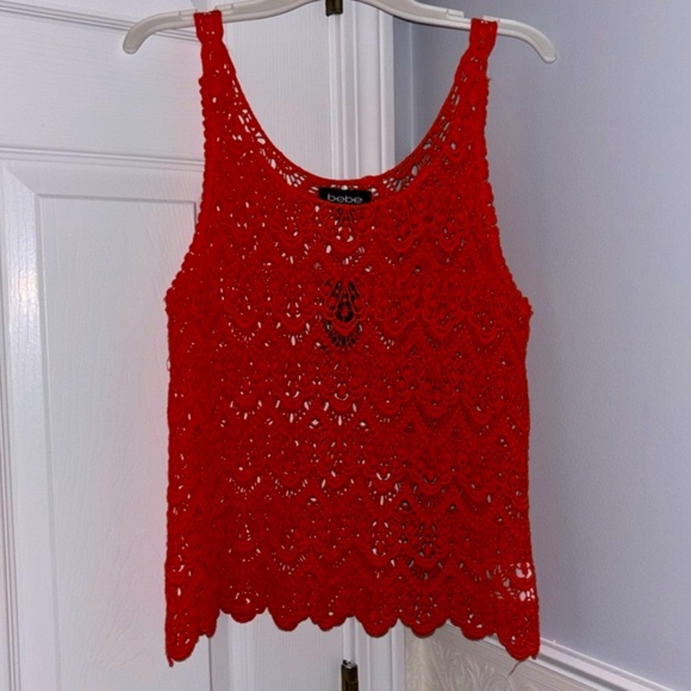 Bebe Crotchet Lace Tank